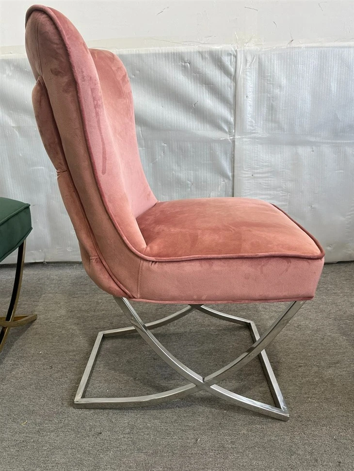 Pink Velvet Chair